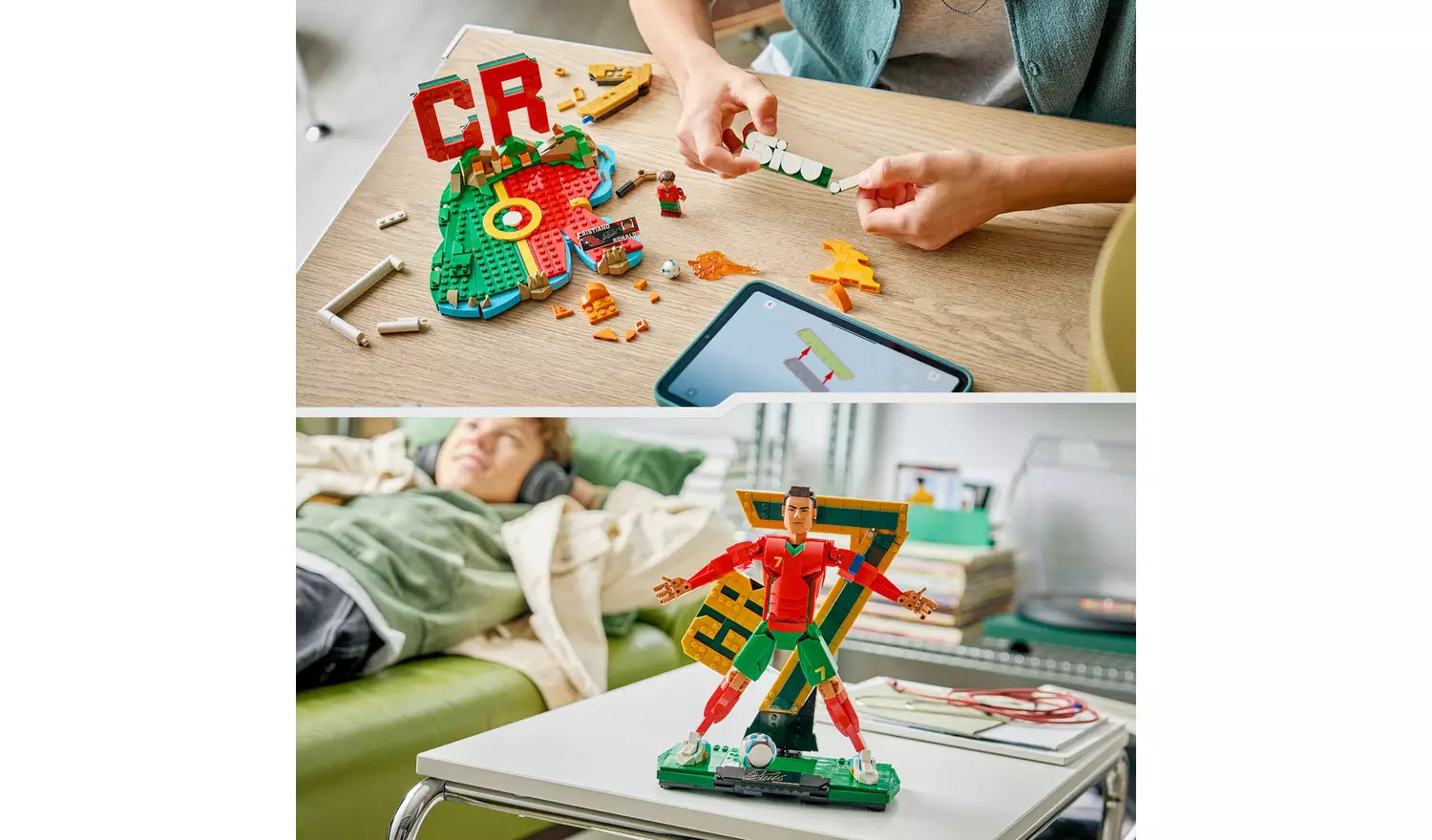 LEGO Editions Cristiano Ronaldo – Football Legend | Ages 12+ | Model 43016 | 854 Pieces | New LEGO