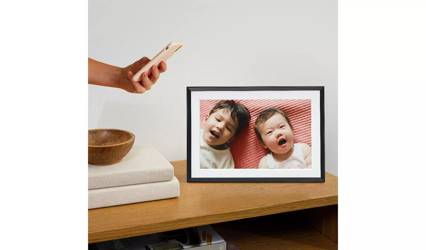 AURA Carver Mat 10.1 Inch Smart Digital Photo Frame – Black (New) AURA