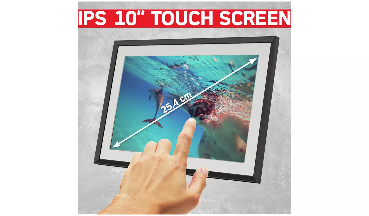 AgfaPhoto Realiview 10 Inch WiFi Digital Photo Frame APF1000 (New) AGFA