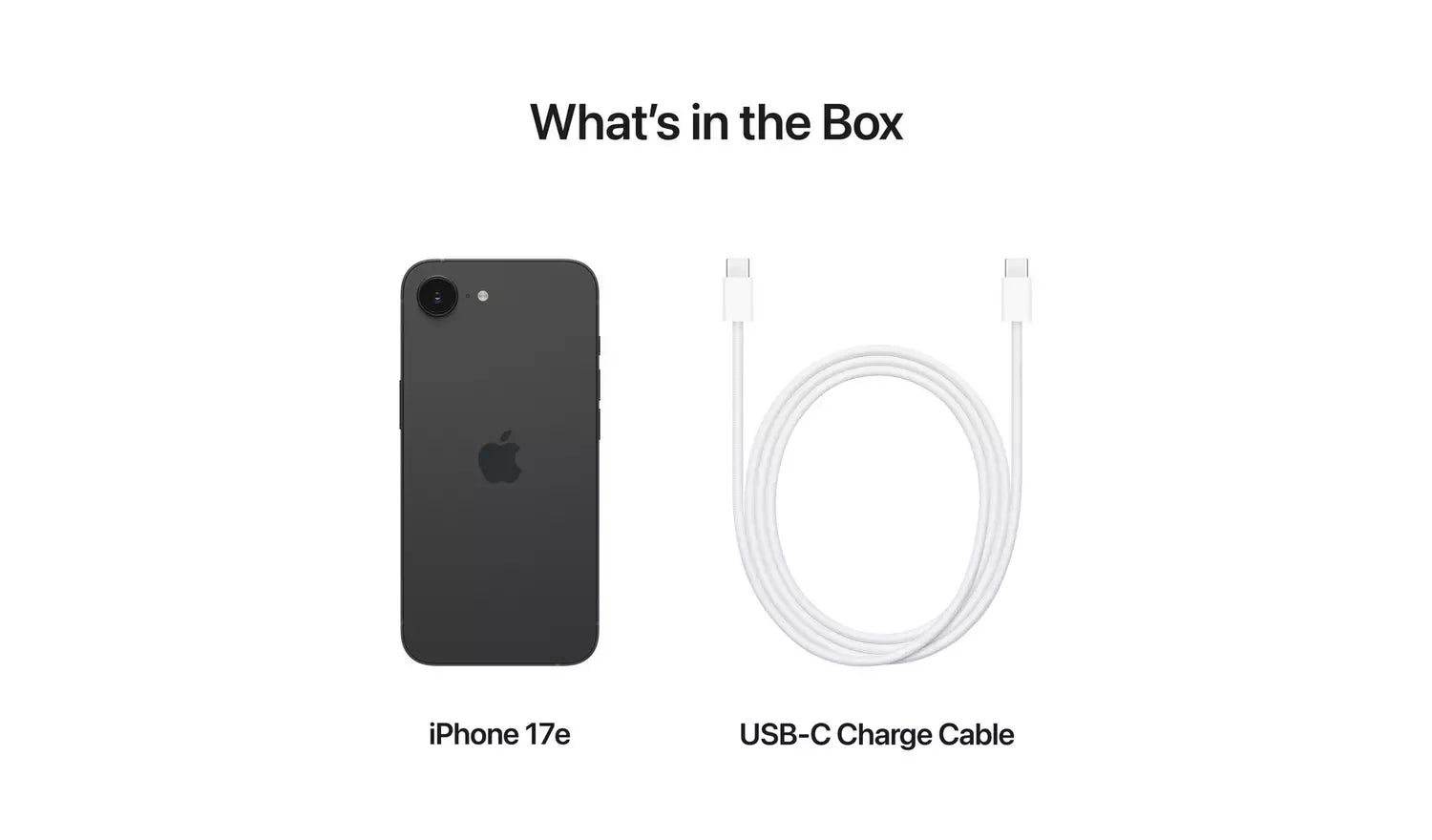 iPhone 17e 5G 256 GB Black – SIM-Free Unlocked AI Smartphone (New) Apple