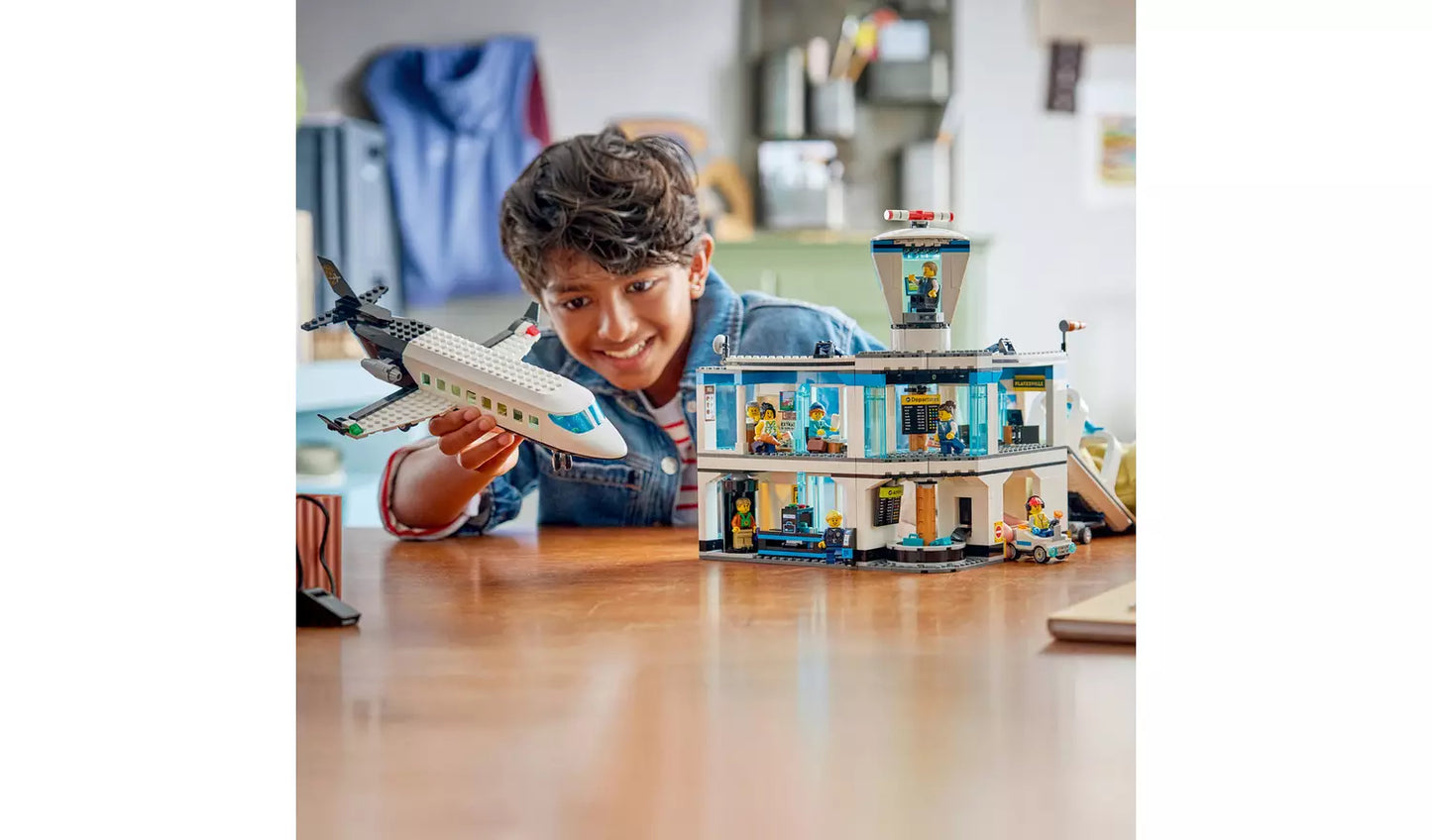 LEGO City Airport with Airplane Toy Model Kit | Ages 8+ | Model 60502 | New LEGO