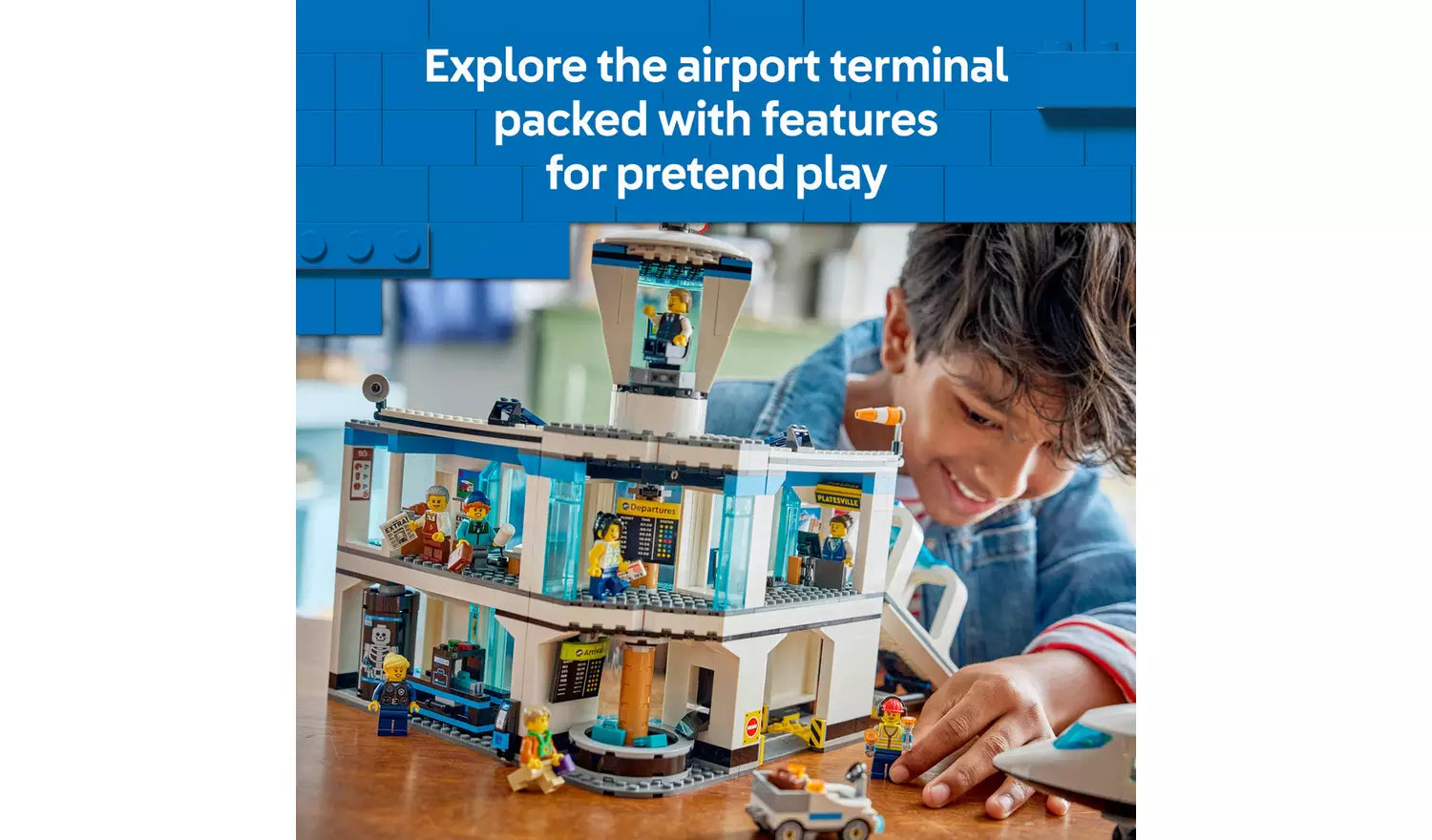 LEGO City Airport with Airplane Toy Model Kit | Ages 8+ | Model 60502 | New LEGO