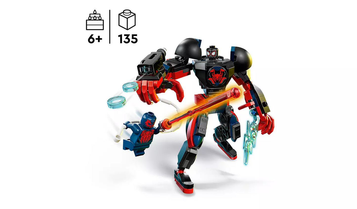 LEGO Marvel Miles Morales Mech vs. Spider-Man 2099 Set | Ages 6+ | Model 76337 | New LEGO