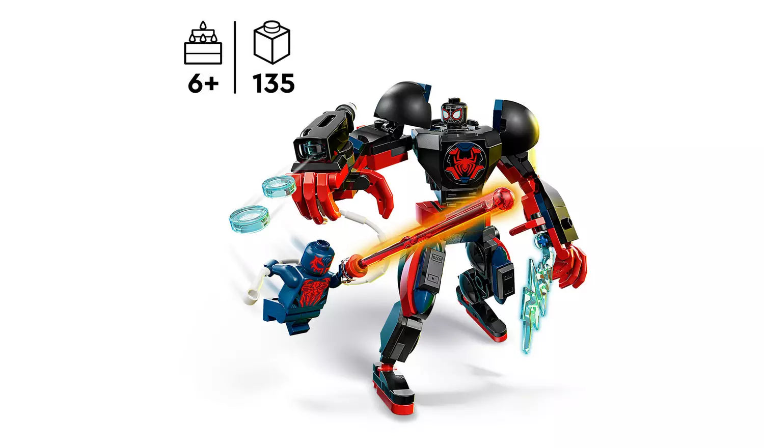 LEGO Marvel Miles Morales Mech vs. Spider-Man 2099 Set | Ages 6+ | Model 76337 | New LEGO