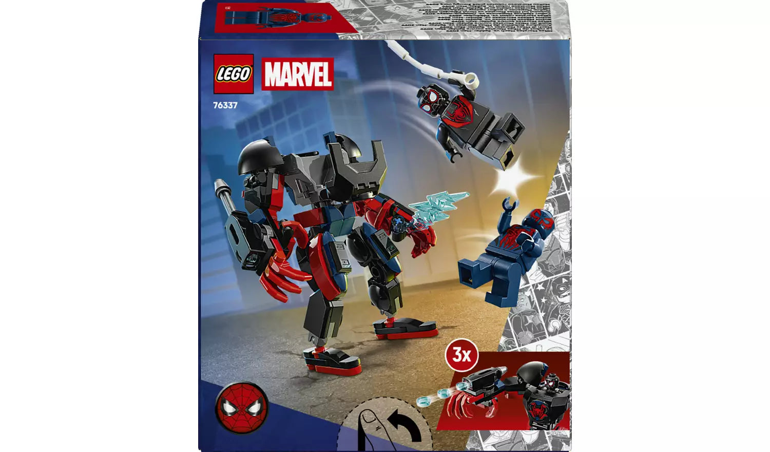 LEGO Marvel Miles Morales Mech vs. Spider-Man 2099 Set | Ages 6+ | Model 76337 | New LEGO
