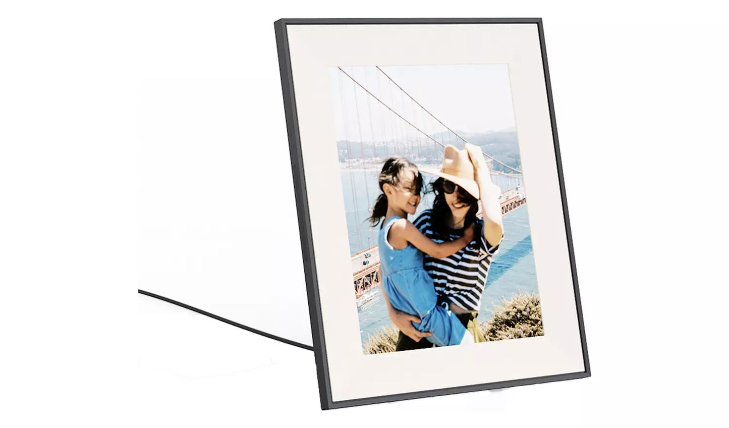 AURA Aspen 12 Inch Digital Photo Frame – Ink with Paper Mat (New) AURA