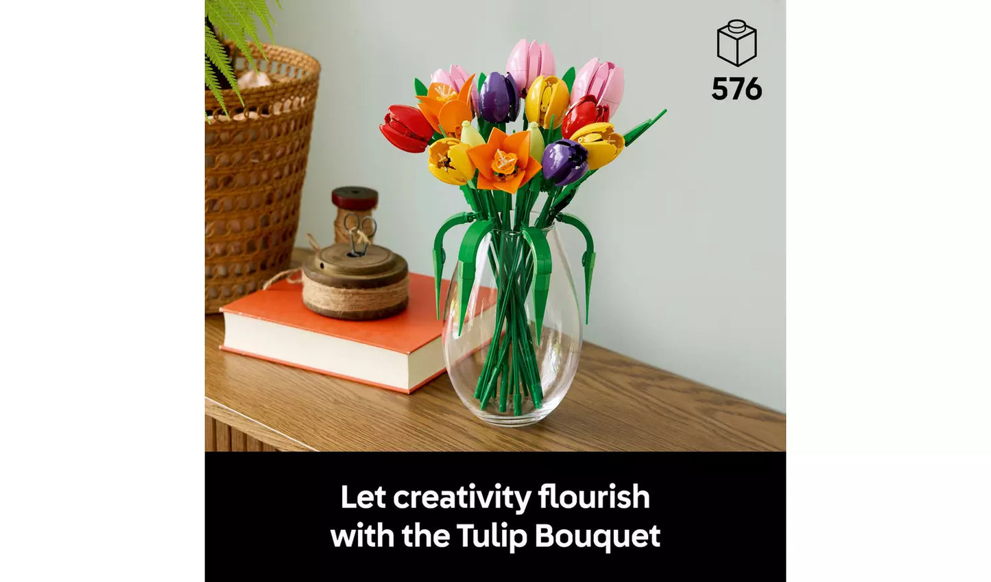LEGO Botanicals Tulip Bouquet – Artificial Flowers Set 11501 | Ages 18+ | New LEGO