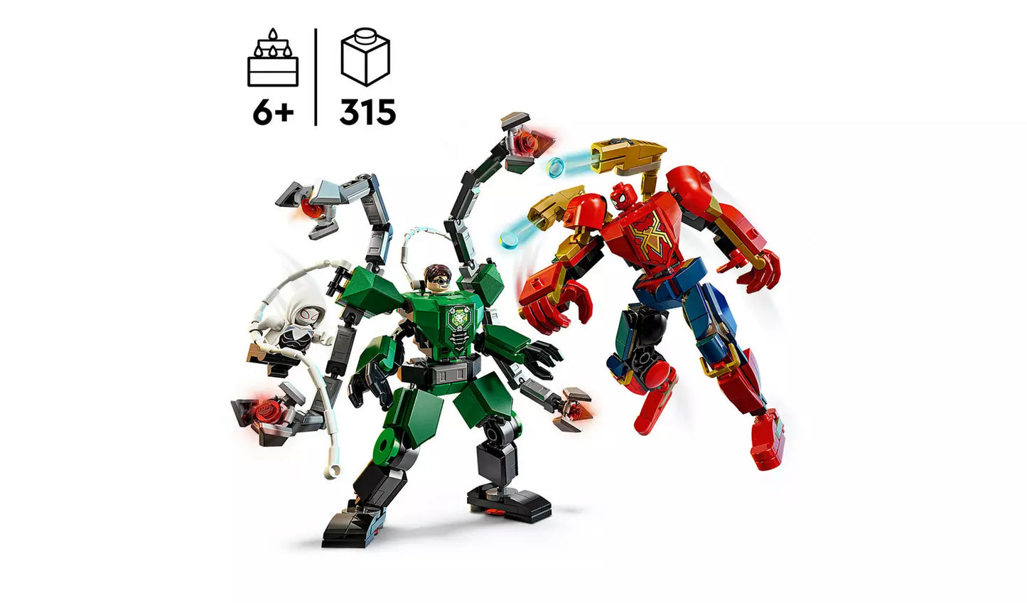 LEGO Marvel Mech Battle: Spider-Man vs. Doc Ock Set | Ages 6+ | Model 76338 | New LEGO