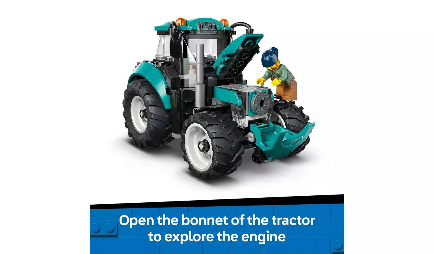 LEGO City Tractor Toy – Farm Vehicle Building Set | Ages 6+ | Model 60498 | New LEGO