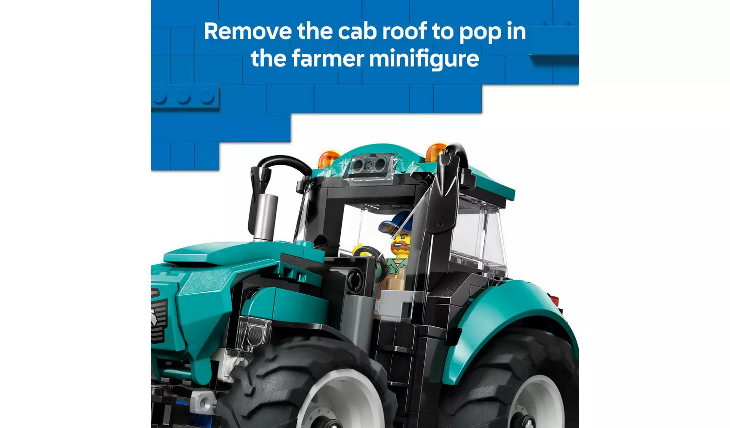 LEGO City Tractor Toy – Farm Vehicle Building Set | Ages 6+ | Model 60498 | New LEGO