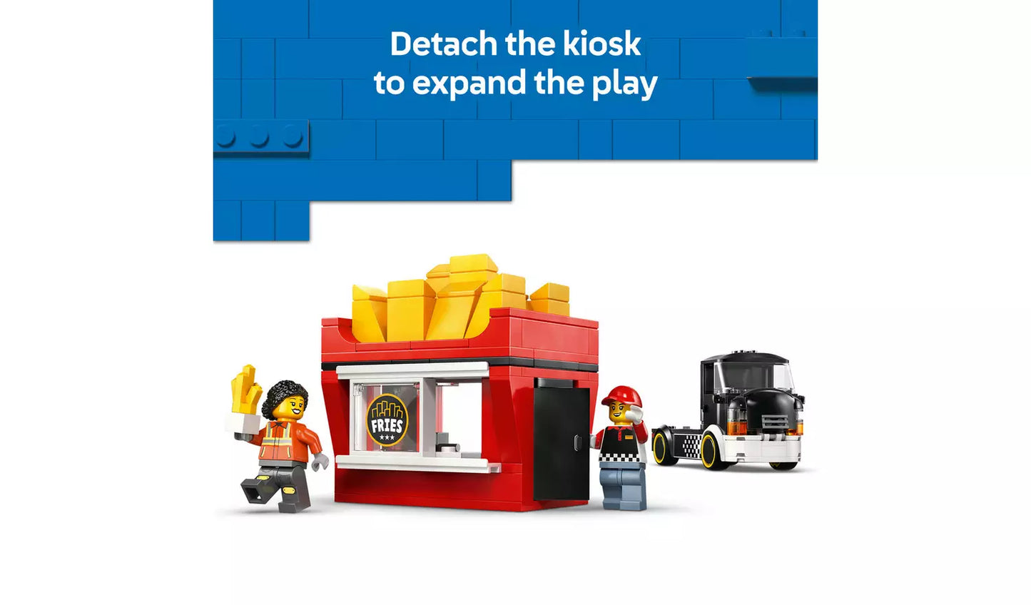 LEGO City Fries Food Truck Toy with 2 Minifigures | Ages 5+ | Model 60488 | New LEGO