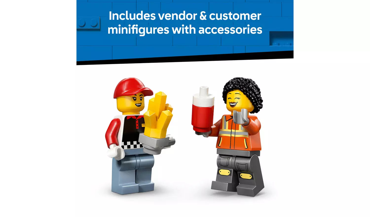 LEGO City Fries Food Truck Toy with 2 Minifigures | Ages 5+ | Model 60488 | New LEGO