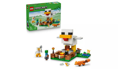 LEGO Minecraft Chicken Farm Gaming Toy with Figures | Ages 7+ | Model 21585 | New LEGO