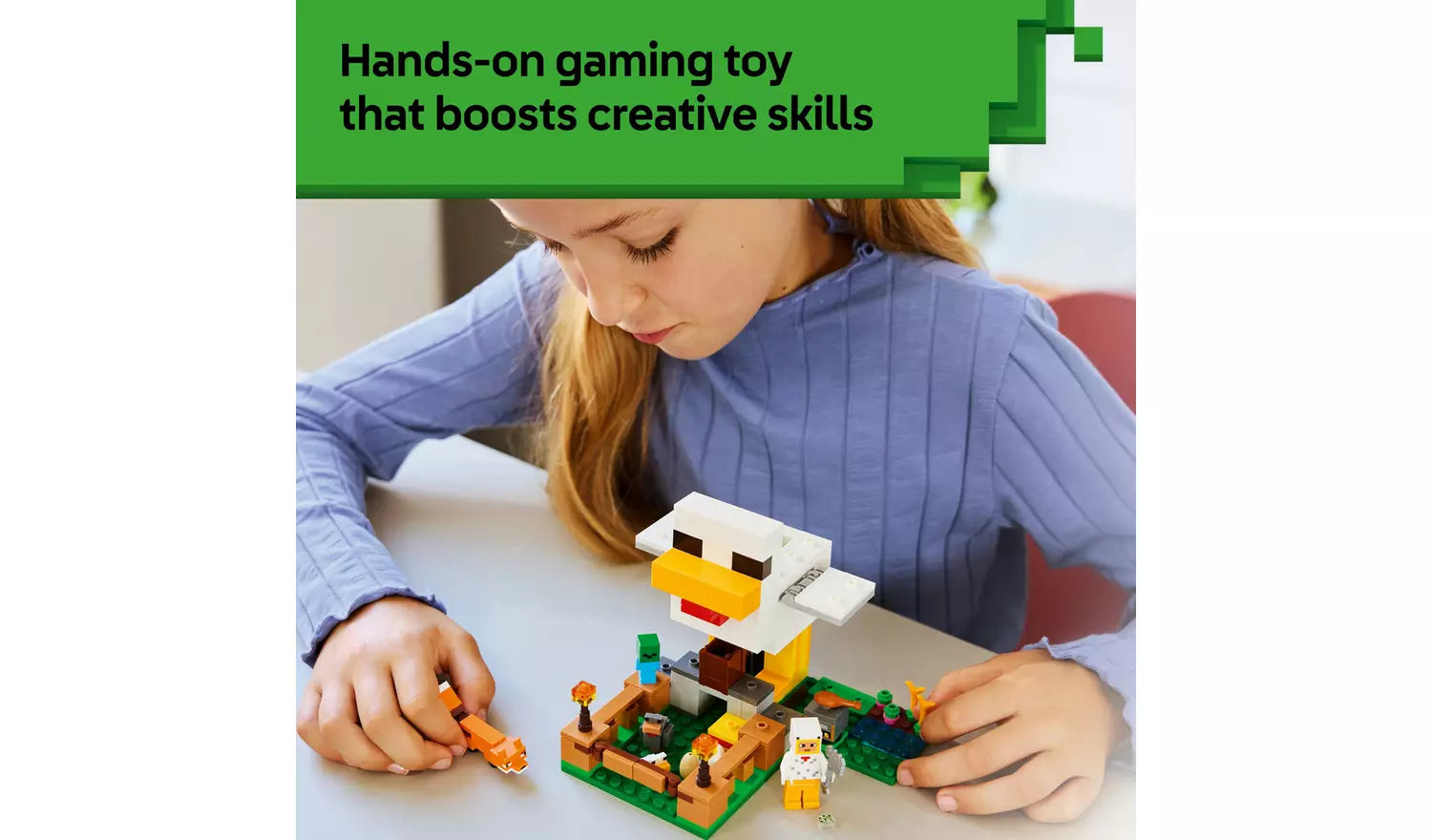 LEGO Minecraft Chicken Farm Gaming Toy with Figures | Ages 7+ | Model 21585 | New LEGO