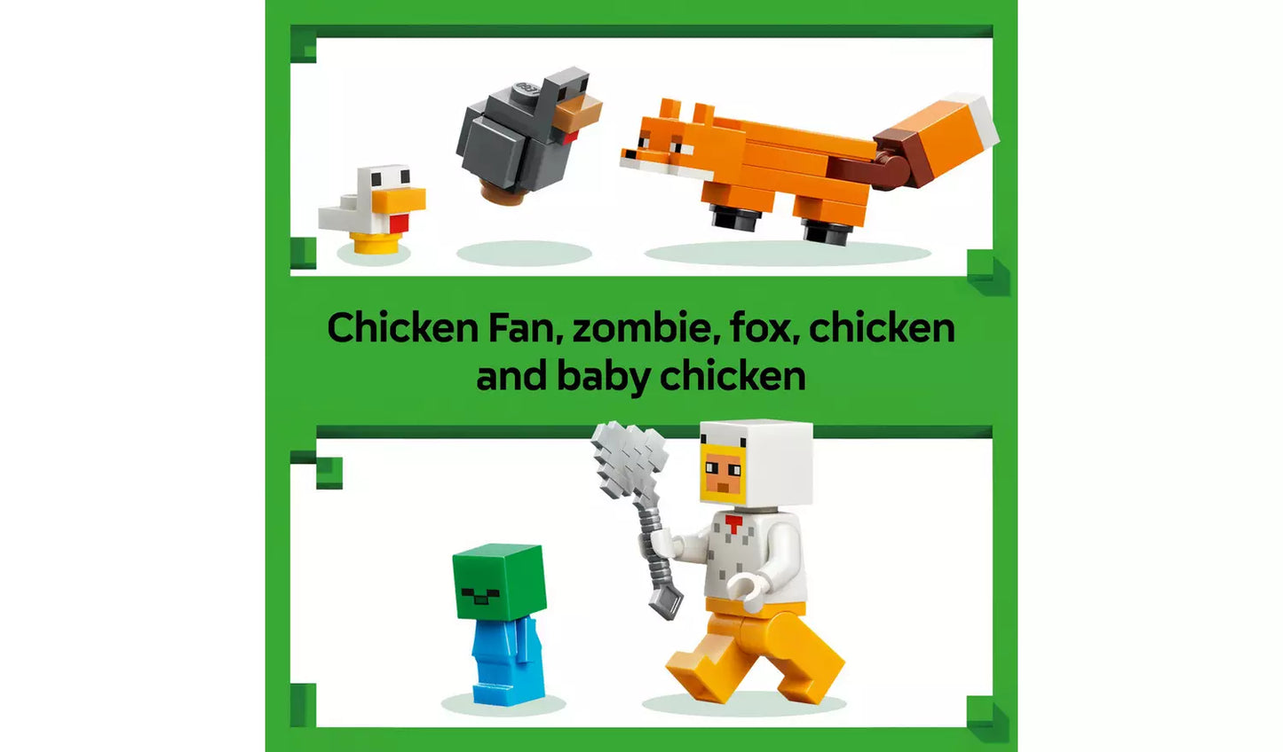 LEGO Minecraft Chicken Farm Gaming Toy with Figures | Ages 7+ | Model 21585 | New LEGO