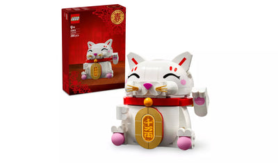 LEGO Lucky Cat Display Model Building Kit | Ages 9+ | Model 40813 | New LEGO