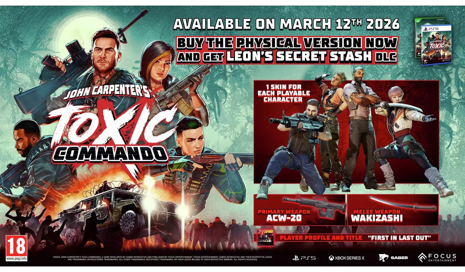 John Carpenter's Toxic Commando – Xbox Series X | Physical Disc | 18+ (New) Funkifone