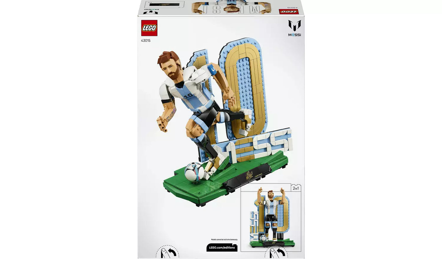 LEGO Editions Lionel Messi Football Legend Collectible Model Set | Ages 12+ | Model 43015 | New LEGO