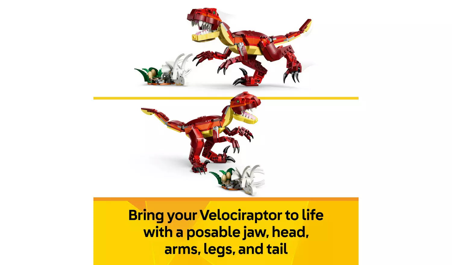 LEGO Creator 3in1 Fierce Dinosaur Figure | Ages 8+ | Model 31379 | New Lego