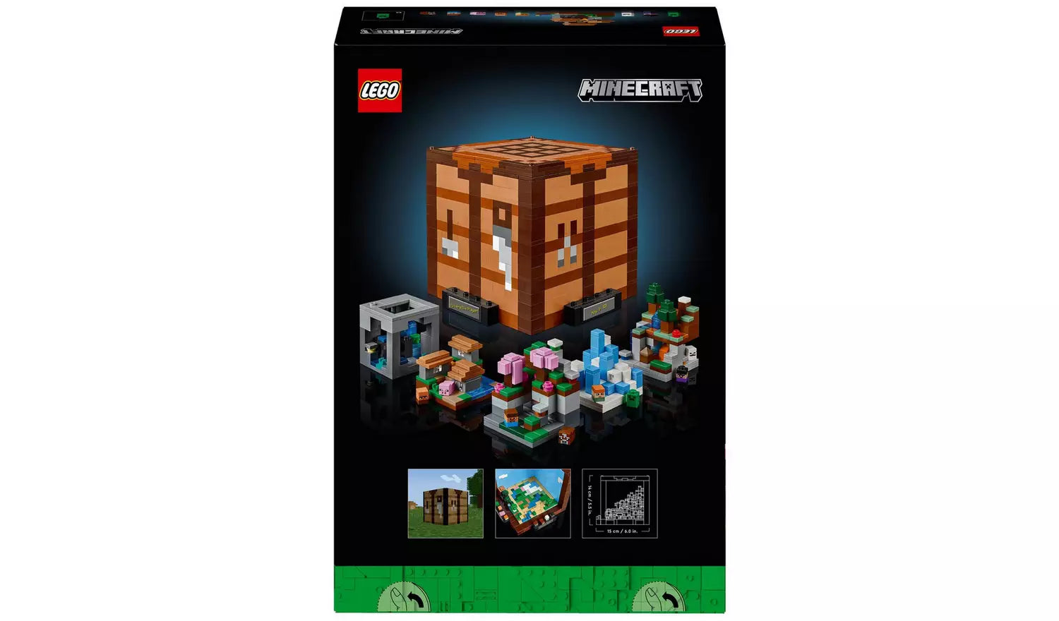 LEGO Minecraft The Crafting Table Model Set for Adults | Ages 18+ | Model 21265 | NEW LEGO