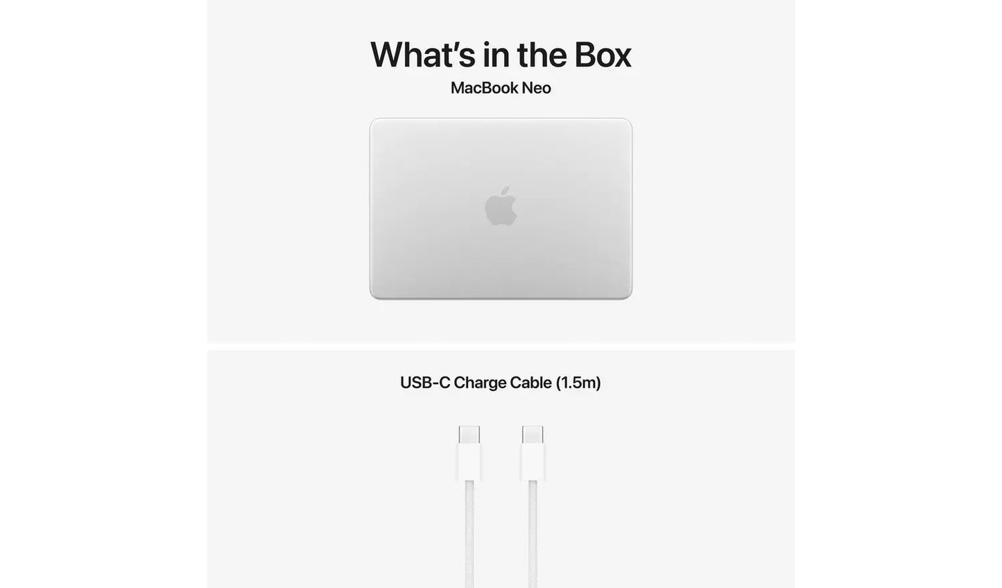 Apple MacBook Neo 2026 13-inch A18 Pro – 8GB RAM, 256GB SSD, Silver (New) Apple