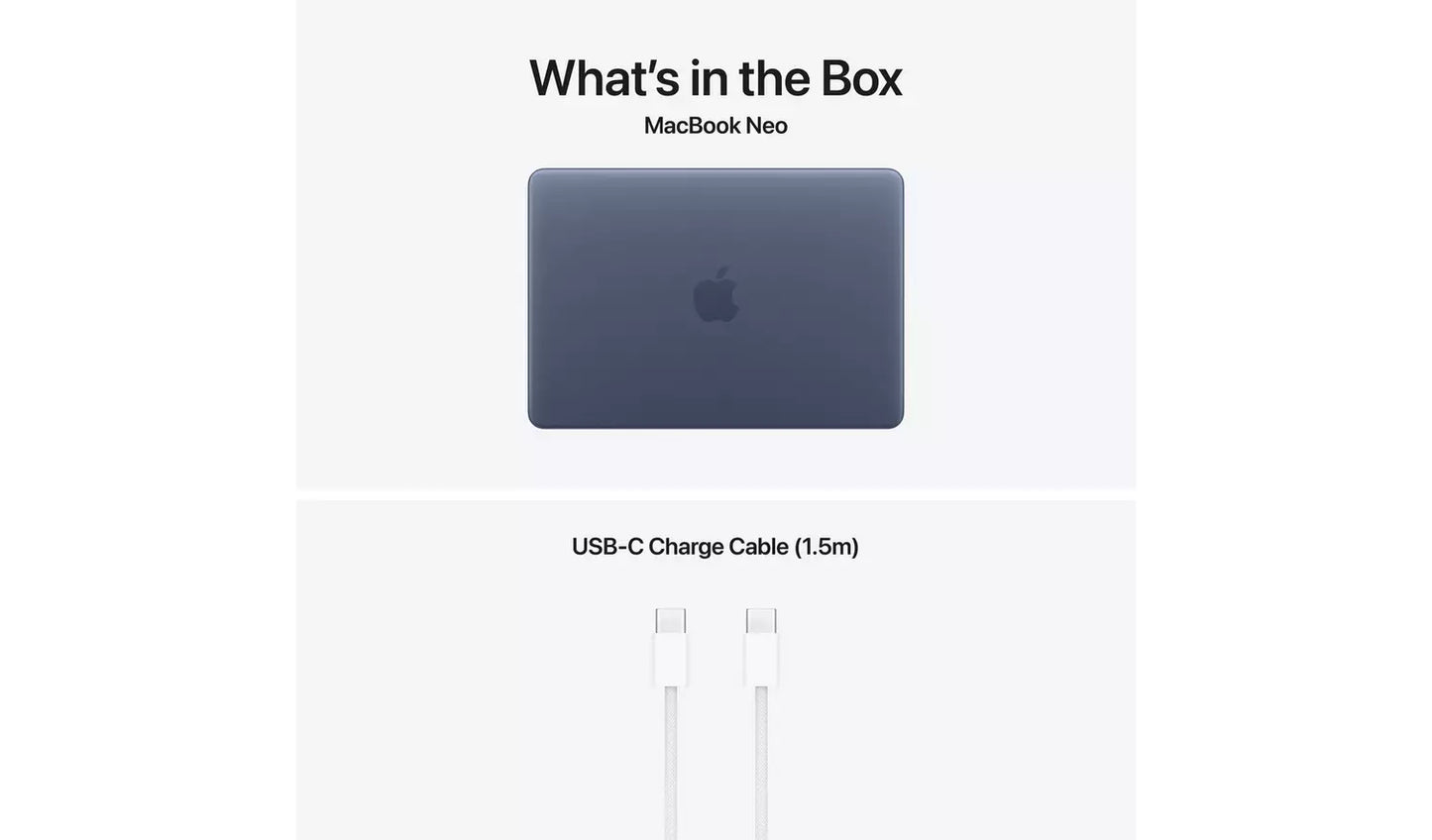 Apple MacBook Neo 2026 13-inch A18 Pro – 8GB RAM, 256GB SSD, Indigo (New) Apple