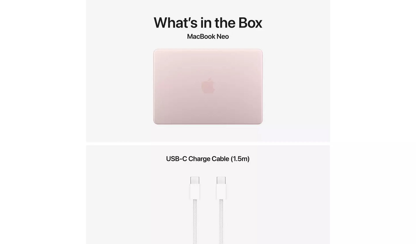 Apple MacBook Neo 2026 13-inch A18 Pro – 8GB RAM, 256GB SSD, Blush (New) Apple
