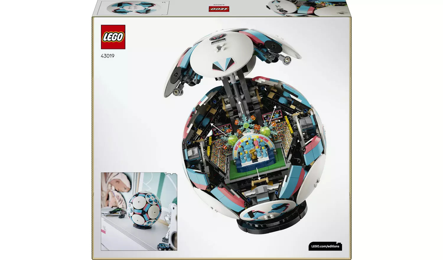 LEGO Editions Football 3D Display Model Building Set | Ages 10+ | Model 43019 | New LEGO
