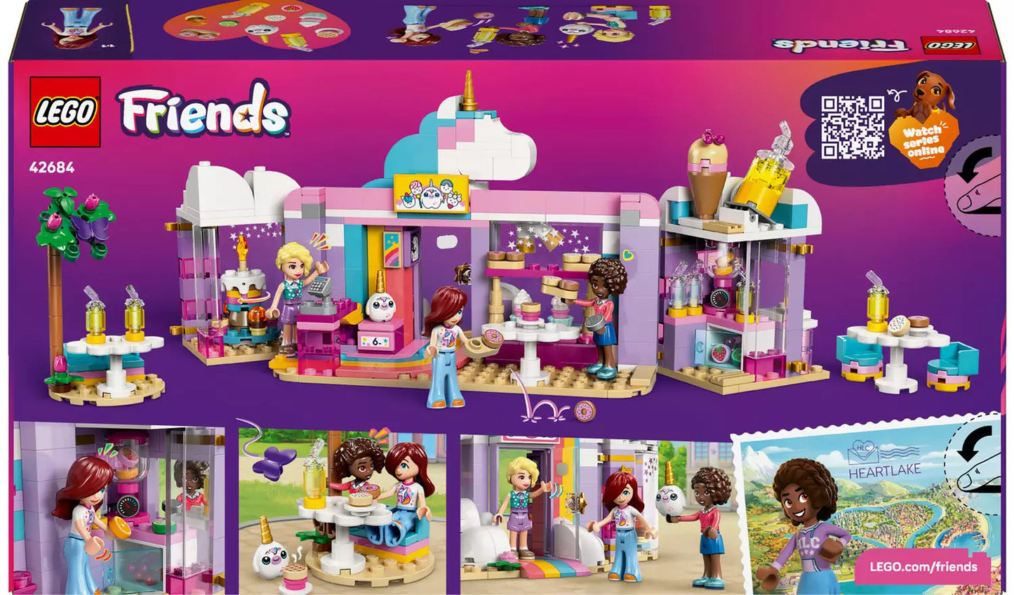 LEGO Friends Unicorn Dream Café Toy Set with 3 Mini Dolls | Ages 6+ | Model 42684 | New LEGO