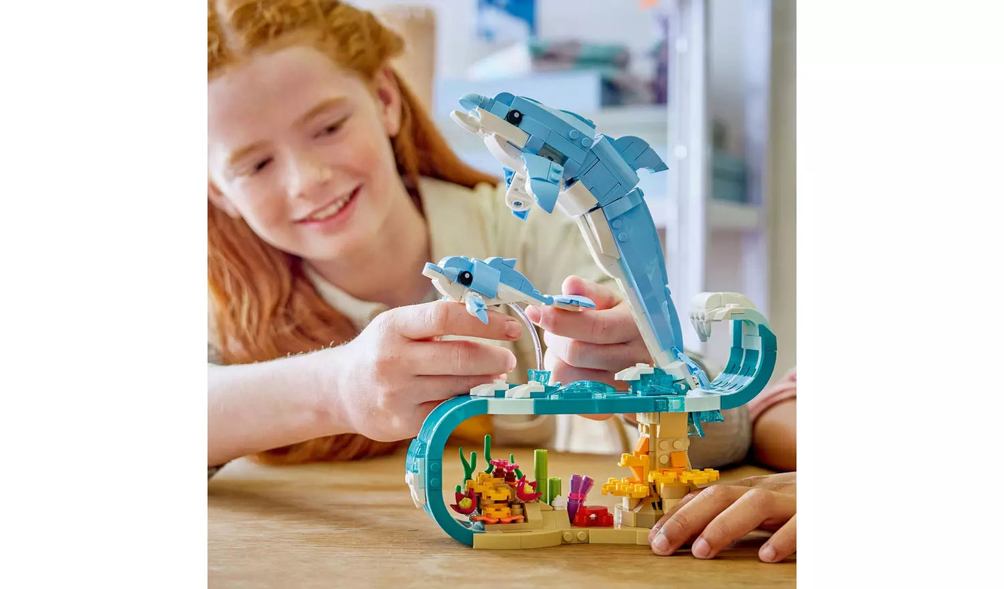 LEGO Creator 3in1 Sea Animals: Beautiful Dolphins Toy Set | Ages 9+ | Model 31385 | New LEGO