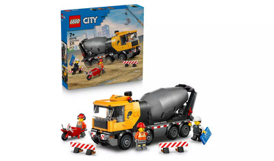 LEGO City Cement Mixer Truck Construction Toy Set | Ages 7+ | Model 60478 | New LEGO