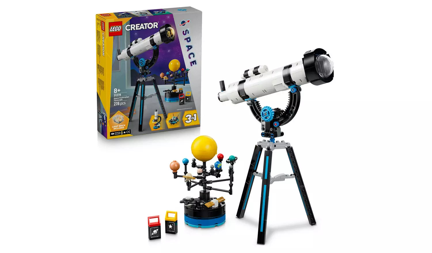 LEGO Creator 3in1 Space Exploration Telescope Toy 31378 | Ages 8+ | New LEGO