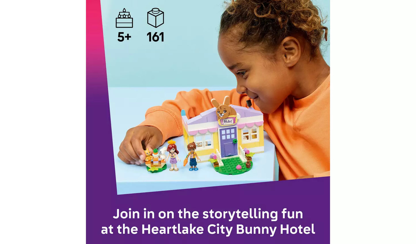 LEGO Friends Heartlake City Bunny Hotel Toy for Kids | Ages 5+ | Model 42679 | New LEGO