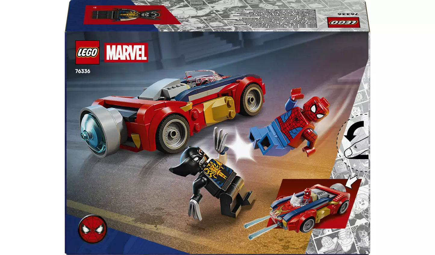 LEGO Marvel Spider-Man Car vs. Venomized Wolverine | Ages 7+ | Model 76336 | New LEGO