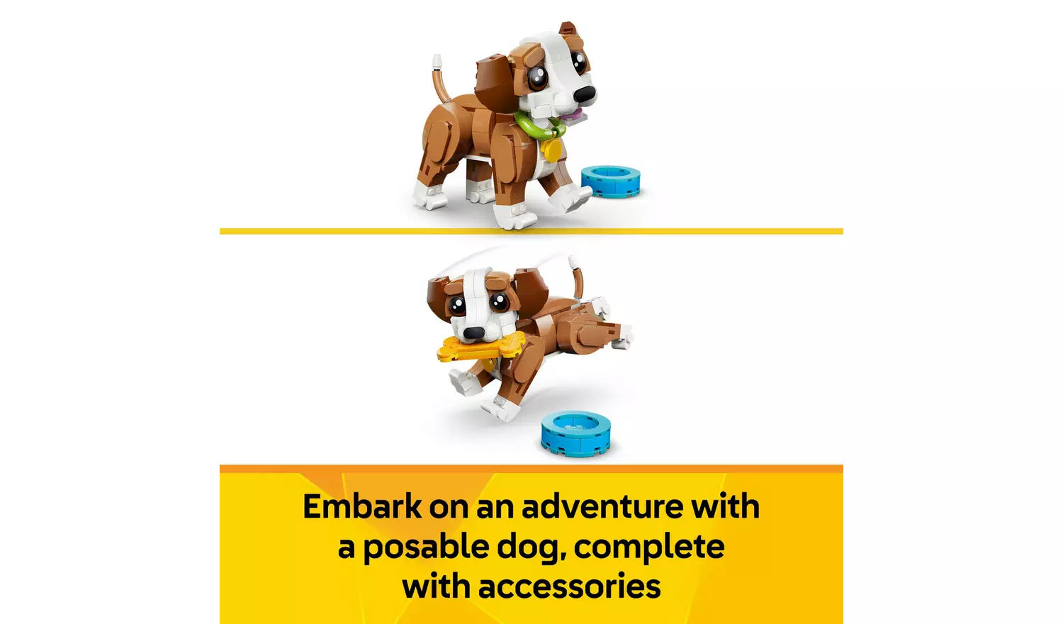 LEGO Creator 3in1 Cute Animals: Playful Puppy Dog Toy | Ages 8+ | Model 31382 | New LEGO