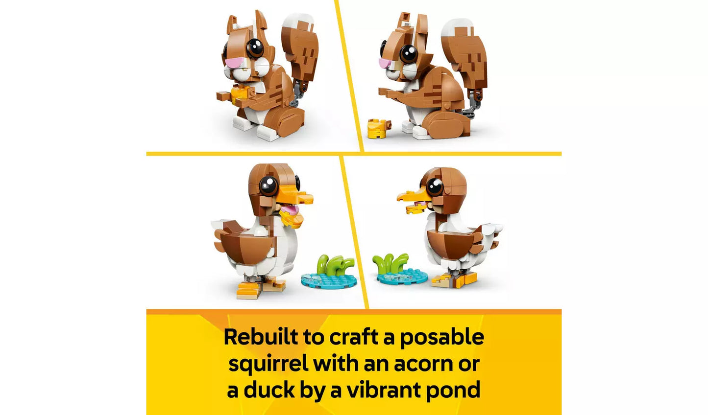 LEGO Creator 3in1 Cute Animals: Playful Puppy Dog Toy | Ages 8+ | Model 31382 | New LEGO