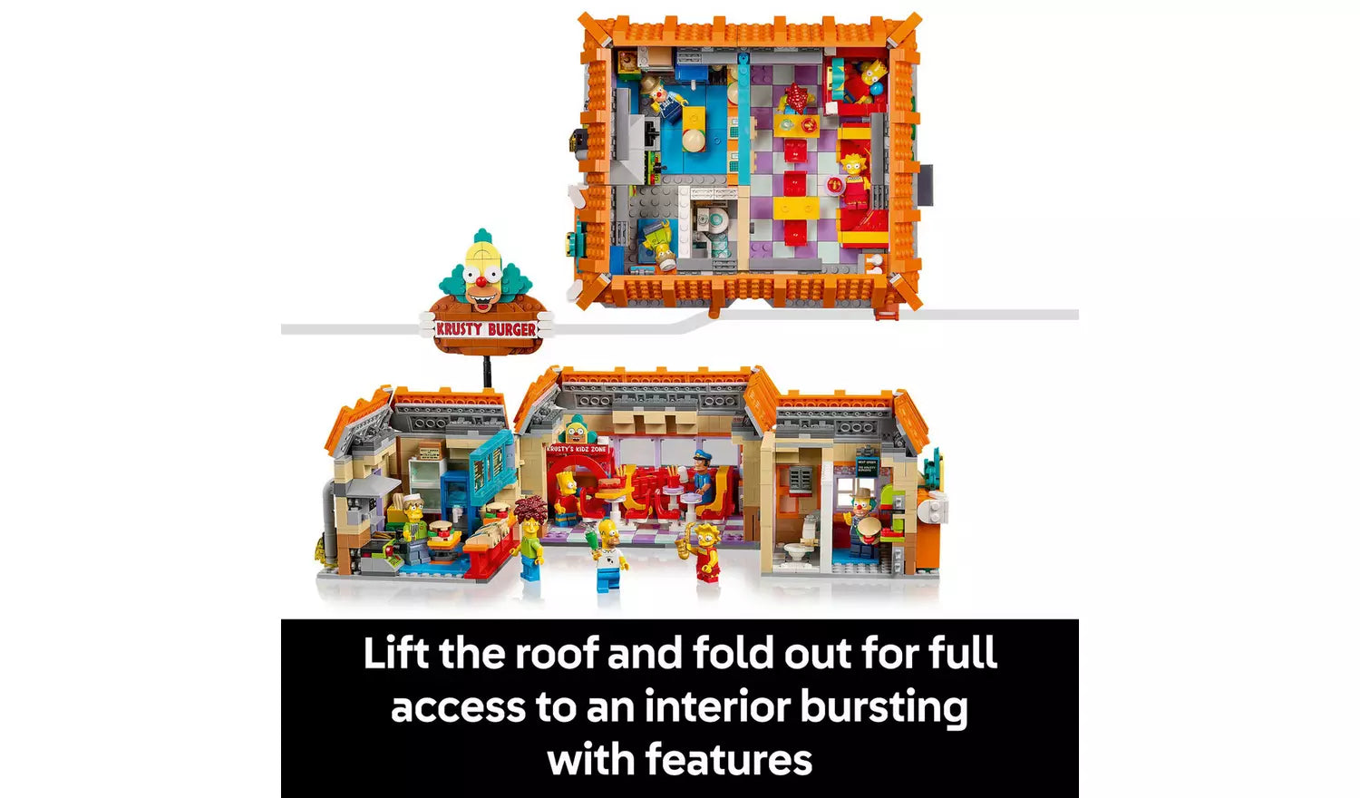 LEGO Icons The Simpsons: Krusty Burger Set for Adults 10352 | Ages 18+ | New LEGO