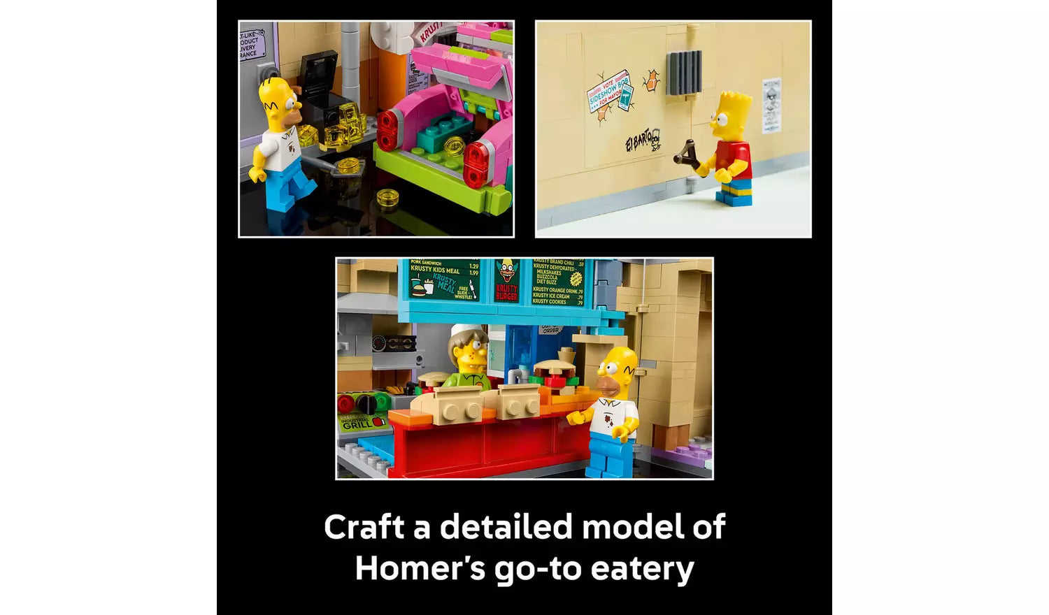 LEGO Icons The Simpsons: Krusty Burger Set for Adults 10352 | Ages 18+ | New LEGO