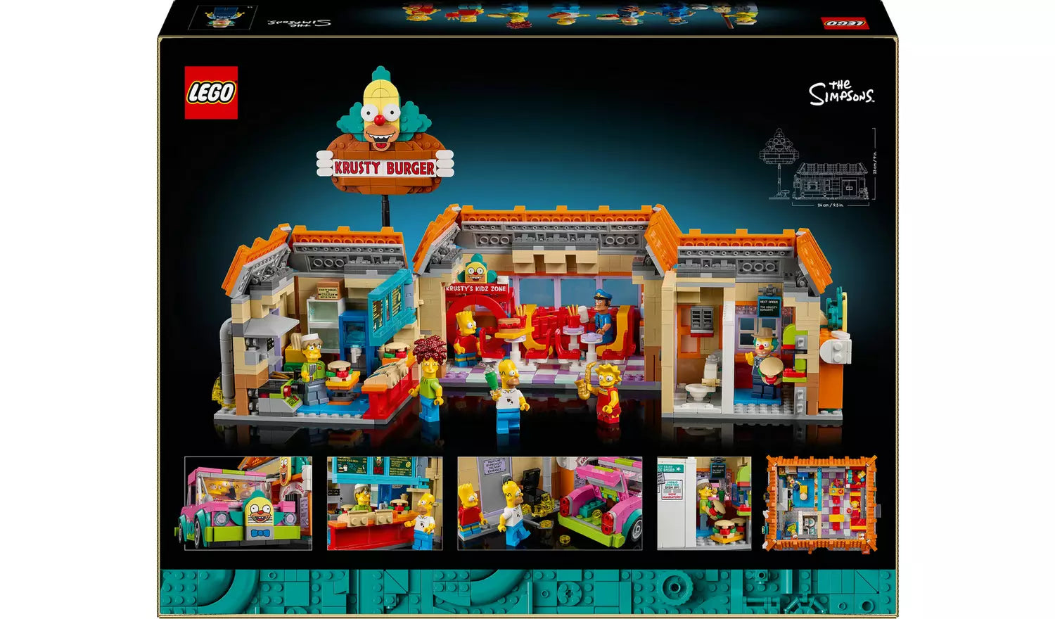 LEGO Icons The Simpsons: Krusty Burger Set for Adults 10352 | Ages 18+ | New LEGO
