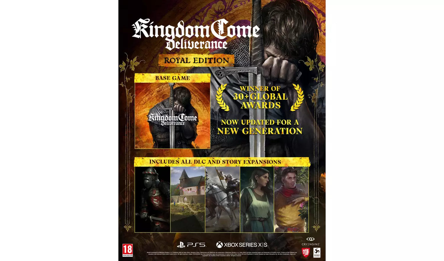 Kingdom Come: Deliverance Royal Edition – Xbox Series X & Xbox One | Physical Disc | 18+ (New) Xbox