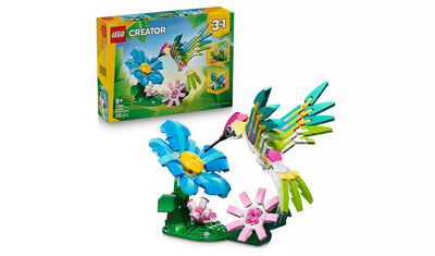LEGO Creator 3in1 Wild Animals: Colourful Hummingbird Toy Set | Ages 8+ | Model 31384 | New LEGO