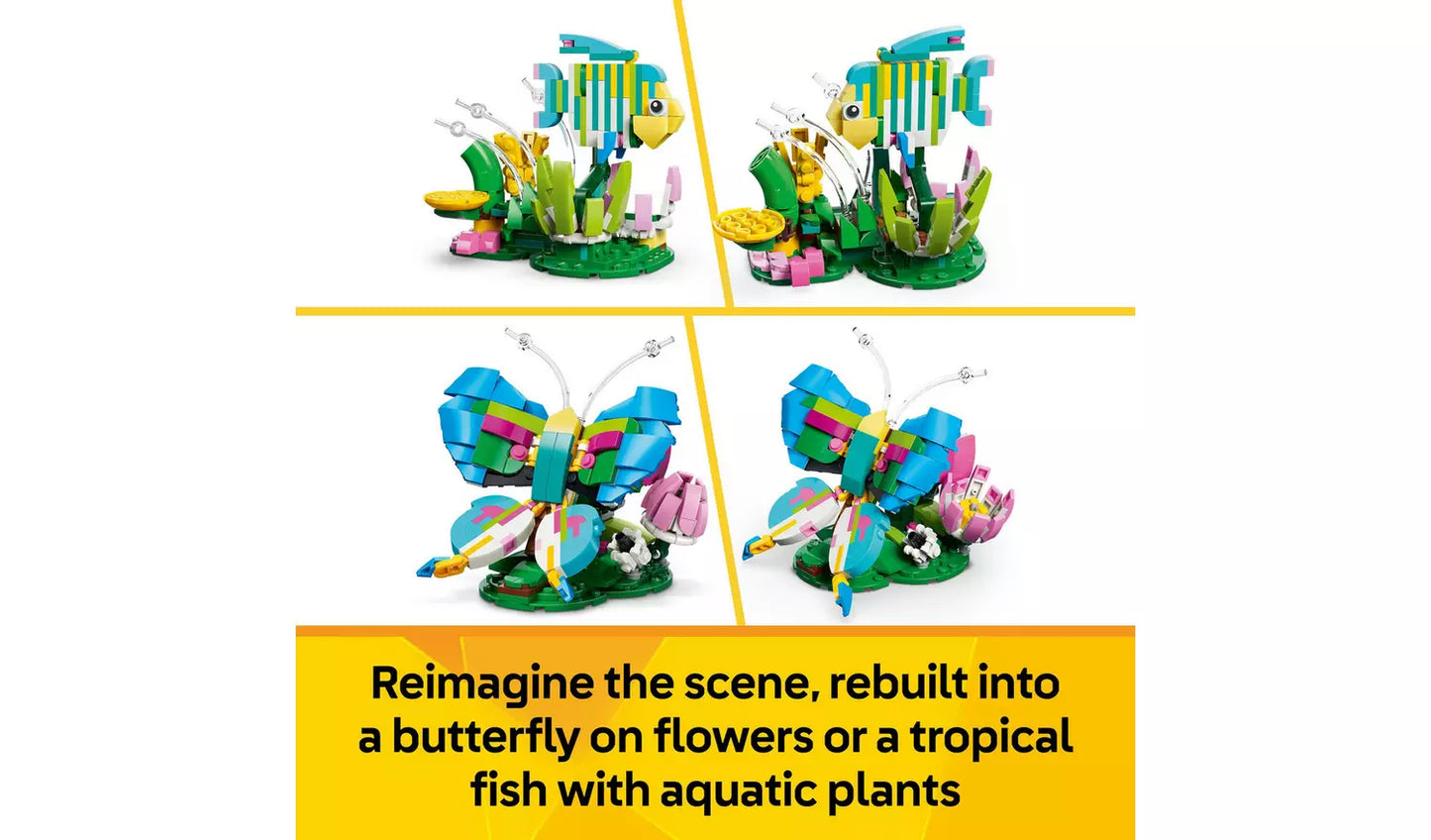 LEGO Creator 3in1 Wild Animals: Colourful Hummingbird Toy Set | Ages 8+ | Model 31384 | New LEGO