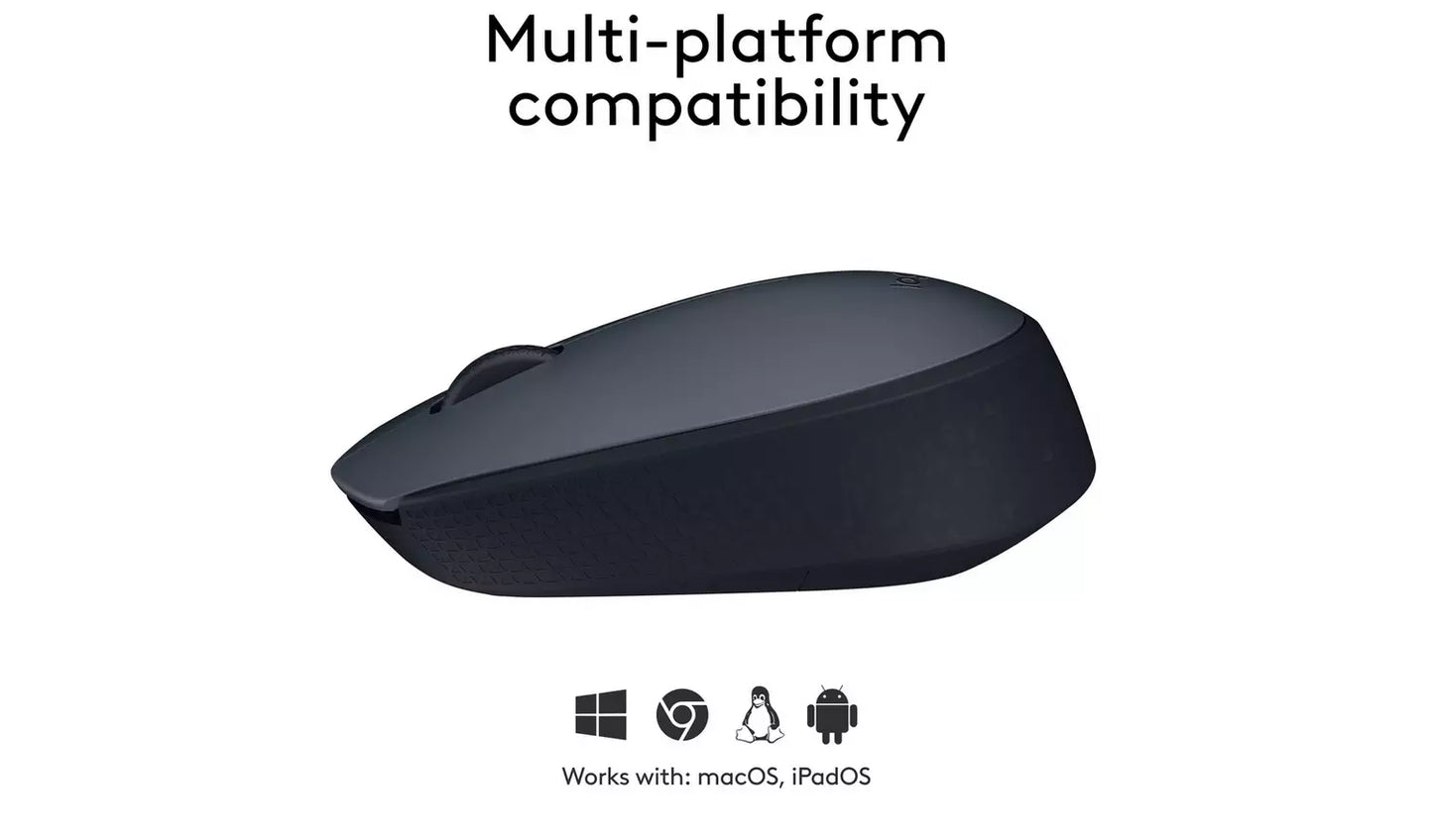 Logitech M170 Wireless Mouse - Grey