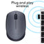 Logitech M170 Wireless Mouse - Grey