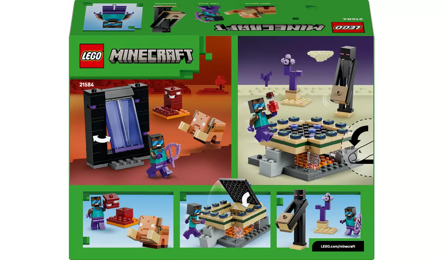 LEGO Minecraft Nether & End Portal Journey Toy | Model 21584 | New LEGO