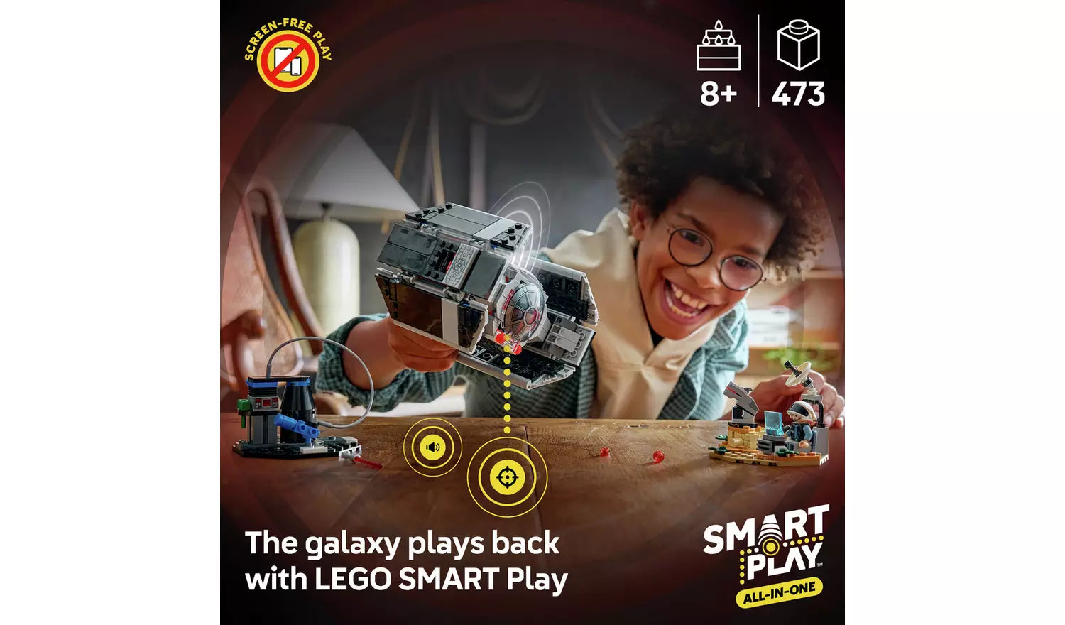 LEGO Star Wars SMART Play: Darth Vader’s TIE Fighter | Ages 8+ | Model 75421 | New LEGO
