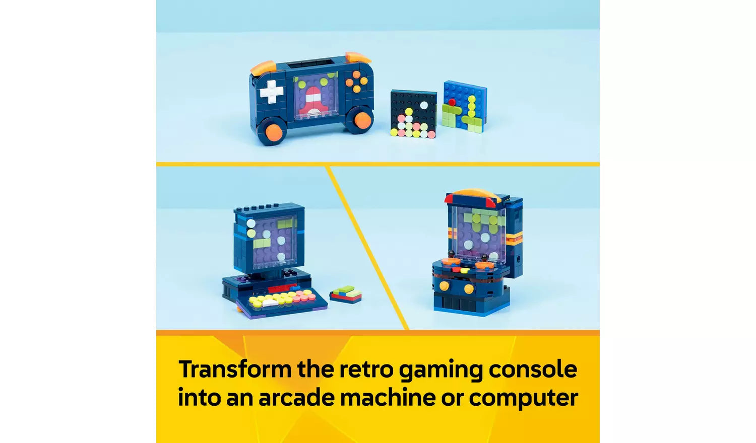 LEGO Creator 3in1 Retro Gaming Console Building Toy | Ages 8+ | Model 31380 | New LEGO