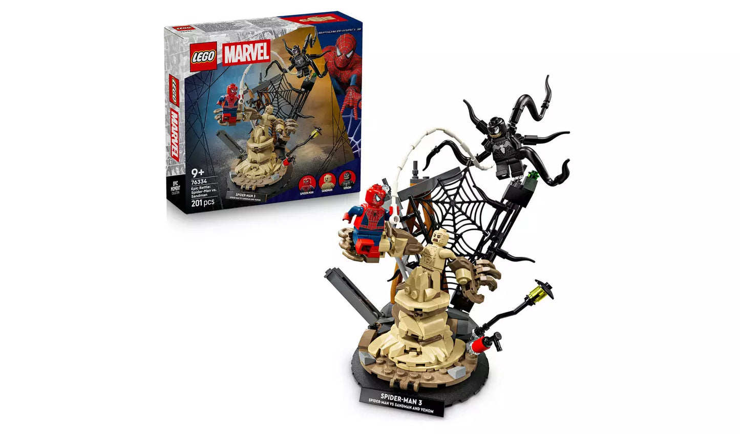 LEGO Marvel Epic Battle: Spider-Man vs. Sandman Set | Ages 9+ | Model 76334 | New LEGO