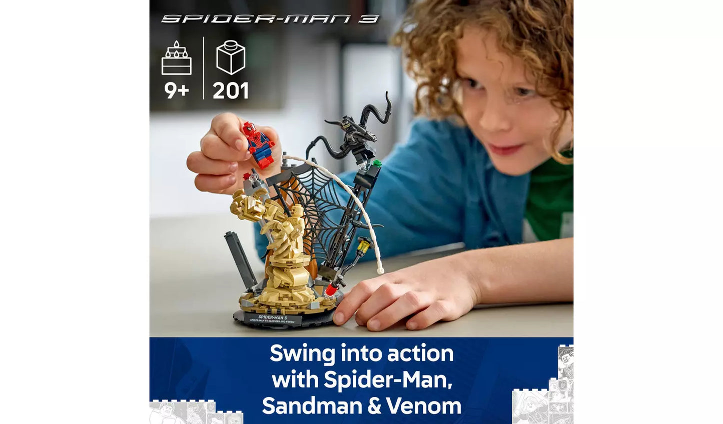 LEGO Marvel Epic Battle: Spider-Man vs. Sandman Set | Ages 9+ | Model 76334 | New LEGO