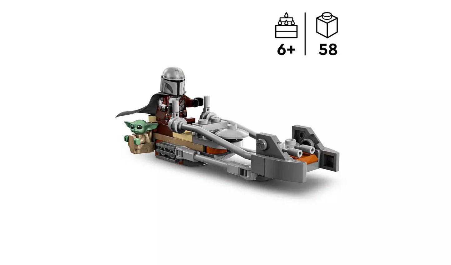 LEGO Star Wars The Mandalorian & Grogu’s Speeder Bike | Ages 6+ | Model 75436 | New LEGO